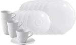 Geschirr-Set VILLEROY & BOCH "Kaffeeservice Pura 18er Set wei&szlig;", wei&szlig;, 18,