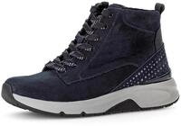 Schn&uuml;rboots ROLLINGSOFT, Damen, Gr. 38,5, blau (dunkelblau), Nubukleder, Schuhe
