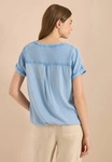 Kurzarmbluse CECIL, Damen, Gr. M (40), light blau wash, Stoff, 100% Viskose,
