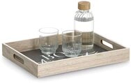 Zeller Present Tablett mit Aufdruck Bon Appetit, 2 Griffl&ouml;cher