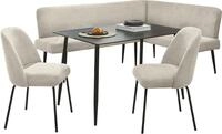 OTTO home Eckbankgruppe "Melvin (Set, 4-tlg. Tisch, Bank und 2 St&uuml;hle),