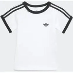 T-Shirt ADIDAS ORIGINALS "3 STRIPE TEE", Jungen, Gr. 68, wei&szlig;, schwarz,