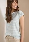 T-Shirt CECIL, Damen, Gr. L (42), crystal mint, Web, 50% Baumwolle, 50% Modal,