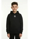 Kapuzensweatshirt CONVERSE "f&uuml;r Kinder", M&auml;dchen, Gr. 134/140, schwarz,...