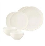 Seltmann Weiden Geschirr-Set "Basic-Set Savona Fine Diamond 6er Set creme"