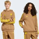 Kapuzensweatshirt ADIDAS SPORTSWEAR "J FN HD", M&auml;dchen, Gr. 176, braun desert,...