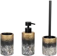 WENKO Badaccessoire-Set "Lacona" bestehend aus Seifenspender, WC-Garnitur,