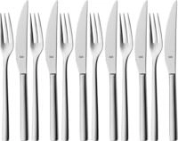 Silit Steakbesteck "Trend" 12-teilig, Crominox: Edelstahl 18/10, Wellenschliff