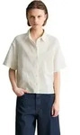Kurzarmbluse MARC O'POLO DENIM "relaxed aus Leinen-Baumwolle-Mix", Damen, Gr....
