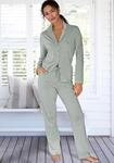 Vivance Dreams Pyjama Set, 2 tlg. mit feinem Streifenmuster