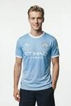PUMA Fu&szlig;balltrikot "MCFC HOME JERSEY REPLICA" f&uuml;r Erwachsene, mit
