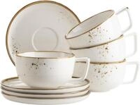 M&Auml;SER Tasse "Kaffeetassen-Set Pinta, aus Porzellan" 8er Set, bestehend aus 4...