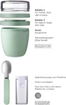 Lunchbox MEPAL "Lunchpot + Faltbarer L&ouml;ffel Ellipse 500 + 200 ml", blau...