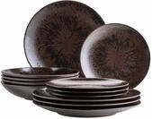 M&Auml;SER Tafelservice "METALLIC BRONZE, aus Keramik" Teller Set, Geschirr-Set, Service