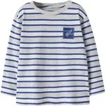Langarmshirt NAME IT "NMMKRISTIAN LS NREG TOP PB", Jungen, Gr. 92, light grau melange