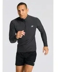Laufshirt NEW BALANCE "Space Dye 1/4 Zip", Herren, Gr. S, schwarz, Web,...