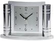 Funktischuhr AMS "5130", silber (silberfarben), Tischuhren, Wohnzimmer,...
