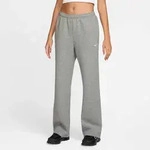Sporthose NIKE SPORTSWEAR "W NK STDO FLC MW MR STD OH PNT", Damen, Gr. XS, N-Gr, grau