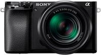 SONY Kompaktkamera "Alpha 6100 + 16-50mm Objektiv", schwarz, B:12cm H:6,69cm