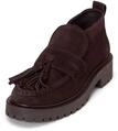 Loafer MARC O'POLO "aus ge&ouml;ltem Veloursleder", Damen, Gr. 36, braun (burnt coffee),