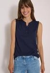 Tr&auml;gertop CECIL, Damen, Gr. L (42), blau (urban dunkelblau), Web, 50% Baumwolle, 50%