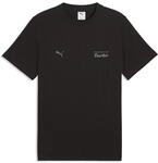 T-Shirt PUMA "PL ESS TEE", Herren, Gr. S, puma schwarz, Jersey, Obermaterial: 100%