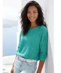 Langarmshirt VIVANCE "aus sommerlicher Strickqualit&auml;t", Damen, Gr. 44/46, gr&uuml;n