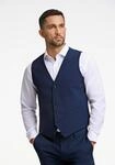 Anzugweste LINDBERGH "Anzugweste Modern Fit", Herren, Gr. 50, blau (dk blau mel),