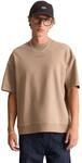 T-Shirt MARC O'POLO DENIM "aus schwerem Interlock Jersey", Herren, Gr. S, beige (cold