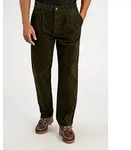 Cordhose LINDBERGH "Cordhose Wide Fit", Herren, Gr. XS, braun (army), Obermaterial: