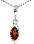 Kette mit Anh&auml;nger OSTSEE-SCHMUCK "- Telia - Silber 925/000 - Bernstein" Gr....