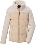 Steppjacke KILLTEC "KOW 170 GRLS QLTD JCKT", Kinder, Gr. 152, beige (creme),