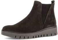 Chelseaboots GABOR, Damen, Gr. 37, mocca, Elastischer Einsatz, Veloursleder,