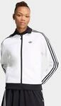 Trainingsjacke ADIDAS ORIGINALS "BECKENBAUER TT", Damen, Gr. M, schwarz-wei&szlig; (wei&szlig;,