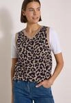 Pullunder CECIL, Damen, Gr. L (42), beige (creamy mocha melange), Web, 39% Polyacryl,