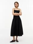 Tommy Jeans Tr&auml;gerkleid "TJW SMOCK FABRIC MIX MAXI DRESS" Baumwolle, gesmoktes