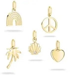 Anh&auml;nger Set TAMARIS "Multipack All About Beads Regenbogen Peace-Zeichen Palme