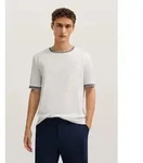 T-Shirt BUGATTI, Herren, Gr. M, wei&szlig; (10, wei&szlig;), 50% Baumwolle, 50% Polyester,