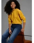 Kapuzensweatshirt LAURA SCOTT, Damen, Gr. 40/42, sonnengelb, Sweatware,...