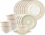 Villeroy & Boch Geschirr-Set "Kaffeeservice Ivoire 18er Set wei&szlig;-gold"