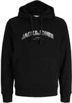 Kapuzensweatshirt JACK & JONES "JJAVERY SWEAT HOOD", Herren, Gr. L, schwarz,