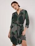 Apricot Minikleid "Patchwork Hemdblusenkleid" 2 tlg. mit Bindeg&uuml;tel