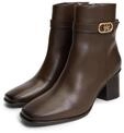 Tommy Hilfiger Stiefelette "TH STRAP LEATHER BLOCK HEEL BOOT" Herbstschuh,