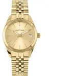 Quarzuhr JACQUES LEMANS "Derby", gold (goldfarben), Armbanduhren, Damen, Quarzuhr,