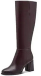 Stiefel TAMARIS, Damen, Gr. 37, Synthetik Textil, XS-Schaft, braun (dunkelrot),