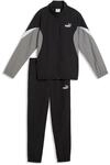 Jogginganzug PUMA "ESS BLOCK WOVEN SUIT B", M&auml;dchen, Gr. 176, schwarz (puma