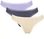 String SLOGGI "String GO Crush String C3P 3er Pack", Damen, Gr. S, bunt (lila,