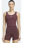 Tanktop ADIDAS PERFORMANCE "W 3SS TANK", Damen, Gr. S, braun (aurora ruby),