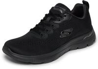 Sneaker SKECHERS "ARCH FIT SUMMITS-DAILY FLOW", Damen, Gr. 36, schwarz (schwarz uni),