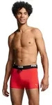 Badehose PUMA "PUMA SWIM MEN LOGO TRUNKS", Herren, Gr. L, N-Gr, rot, Web,